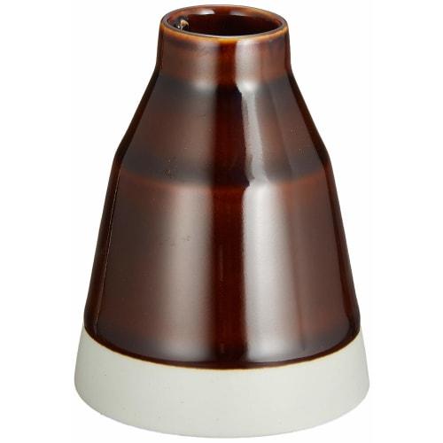 Nishikai Toki Hasami Ware "essence" Soy Sauce Pot (Soy Sauce Dispenser) with Brown Candy Glaze, 75ml