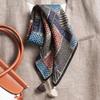New 71 polka dot small square scarf silk scarf women's Korean velvet double-sided hanging ear neck protection small scarf scarf shawl