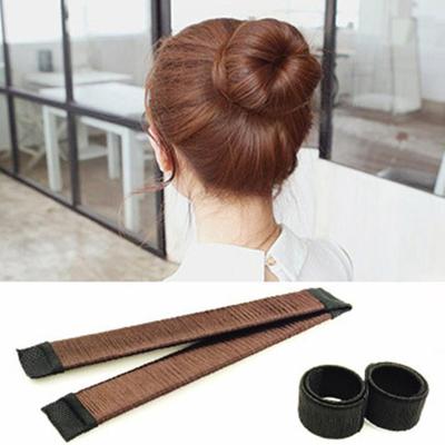 3-teiliges Haar-Dutt-Maker-Lockenwickler-Werkzeug für langes Haar, einfach zu bedienen und schnell zu rollen, Haar-Styling-Zubehör für faule Frauen und Mädchen