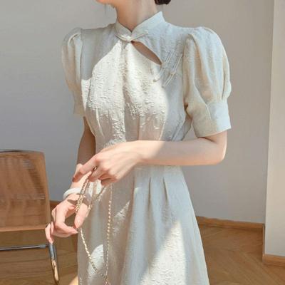 Abito estivo bianco Gonna a maniche corte Abiti casual per le vacanze al mare