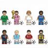 8 PCS Building Blocks Soccer Star Argentina National Team Neymar Haaland Characters