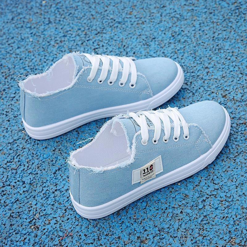 canvas shoes women's new flat platform shoes summer thin versatile little white single shoes female student tide board shoes