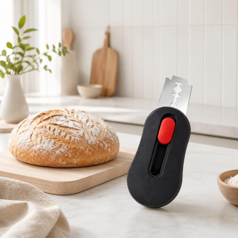 Retractable Bread Lame Dough Scoring Tool Stainless Steel Bread Scoring Knife with Replaceable Blade Pastry Baking Accessories