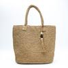New Simple Solid Color Straw Bag Women's Large Capacity Shoulder Handwoven Bag Seaside Vacation Beach Handbag