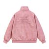Mens PU Leather Harrington Jacket Pilot Style Workwear Outerwear Clean Fit Baseball Coat