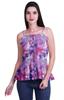 Moomaya Casual Shoulder Strap Flared Hem Cotton Slub Printed Women Summer