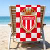Monaco Football Club Printed Beach Towel, Super Soft Microfiber, Perfect Gift Birthday, for Pool, Beach, Travel, for Family and Friends