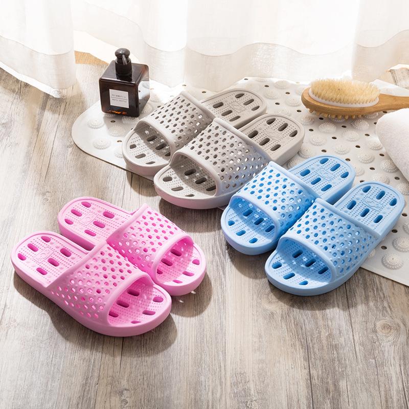 

Bathroom slippers EVA hotel home slippers hollow water leakage light drag summer couple breathable cool slippers 280-(44-45)