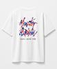 MONSTER REPUBLIC Vintage Circle Logo Mix Red T-Shirt White_8107