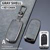 Metal + Leather Car Key Cover Case Fob For Jeep Renegade Compass Grand Cherokee For Chrysler 300C Wrangler Dodge Car Accessaries