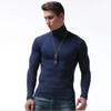 Neue Flexible Baumwolle Herbst Winter Männer Unterwäsche Pullover Rollkragen Einfarbig Casual Pullover männer Slim Fit Marke Gestrickte Pullover