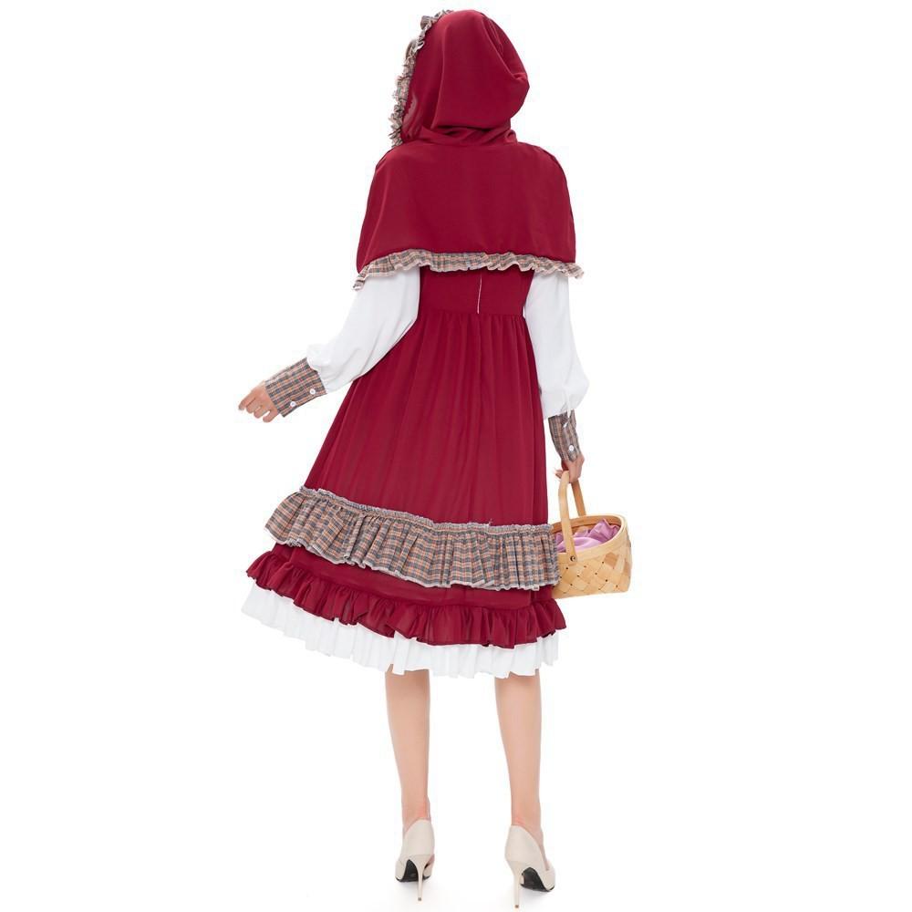 Charming Adult Cosplay Little Red Riding Hood Costume For Halloween Parties And Events