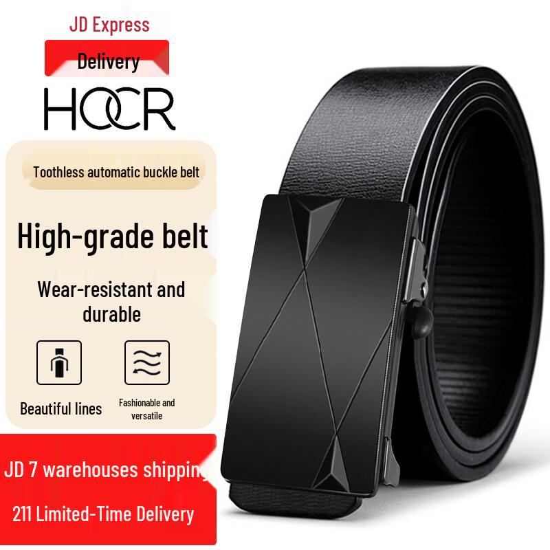 

HOCR Men s Leather Automatic Buckle Belt 120cm