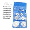 8pc High-Speed Steel Saw Blade Set for Wood, PVC, Plastic Cutting