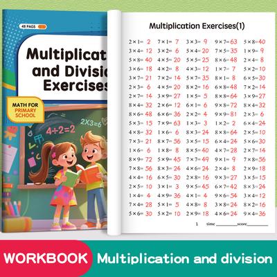 Times Tables Practice Workbook: Multiplication and Division Within 99 - Exercises for Memorizing Multiplication Table Math Work Book