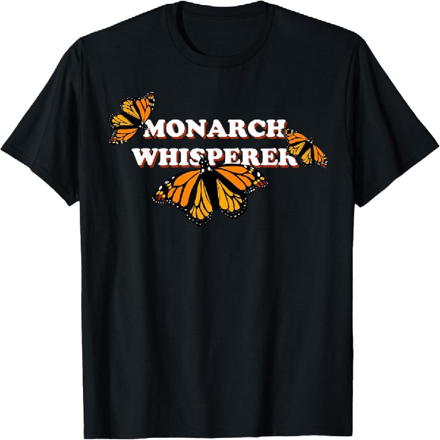 Monarch Whisperer Butterfly by Milkweed Mavens T-Shirt XXXXXL разноцветный
