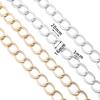 5 Yards/Roll Aluminum Embossed Chains O-Shaped Chain for Jewelry Findings DIY Bracelet Necklace Bag Clothing Accessories Supply