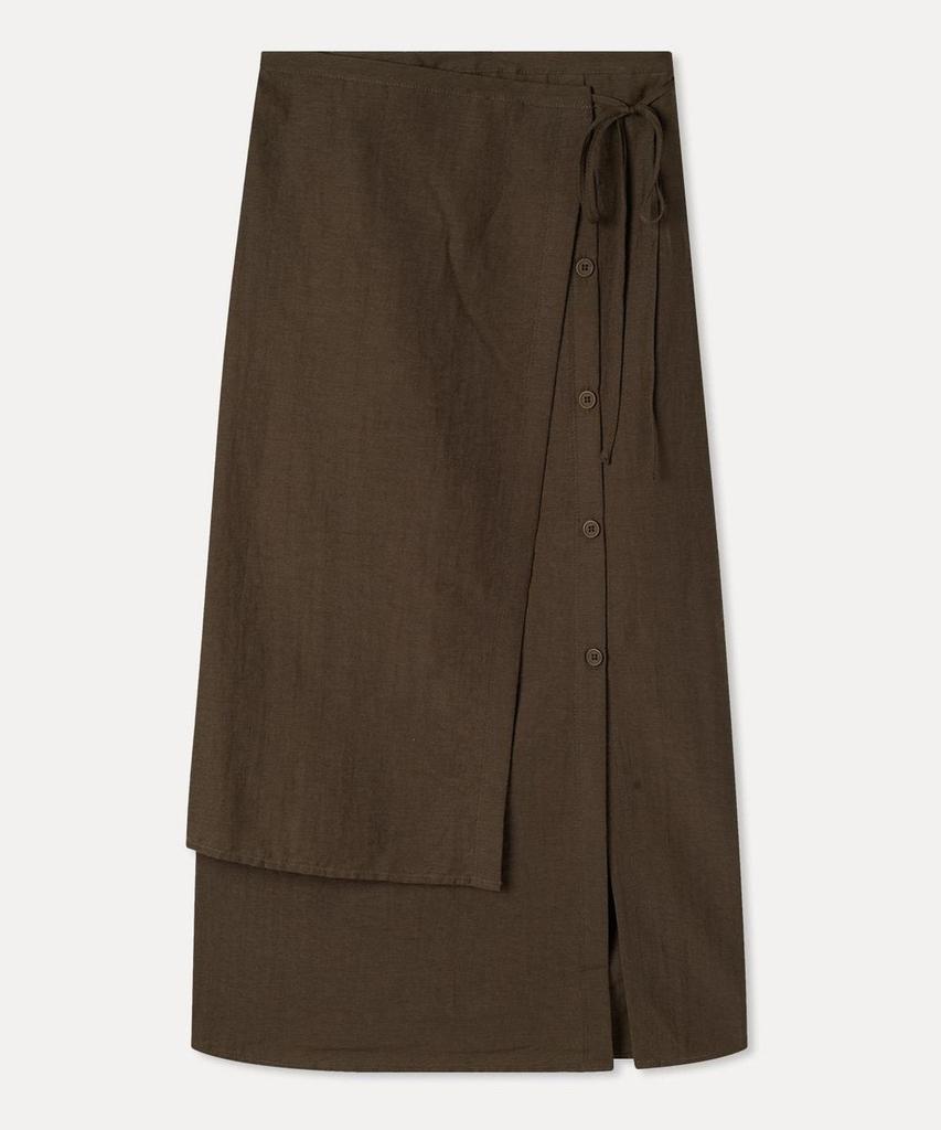 MIXXO Wrap Button Long Skirt_Miwwhg613B Miwwhg90Qb