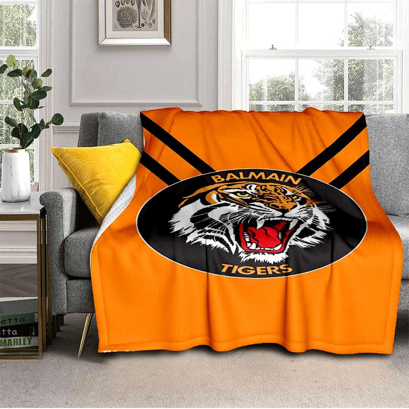 Coperta Wests Tigers Roar Forza E Orgoglio Adatta per Divani, Letti, Uffici E Campeggio - Regalo Perfetto per Halloween Natale