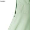 ZANZEA Women Elegant Casual V-Neck Long Sleeve Dress