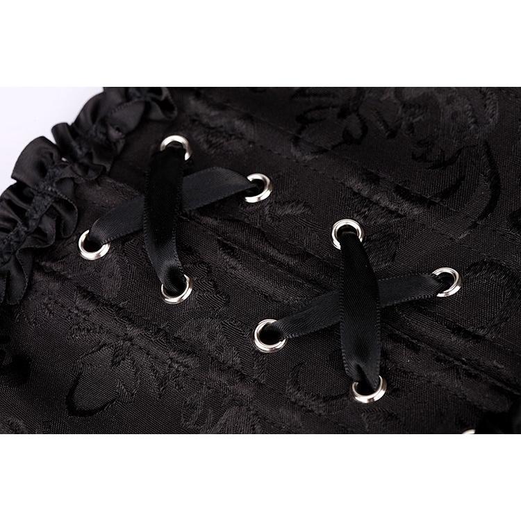 Women's Lace Corset Top Bustier Overbust Lingerie European Style American Sexy Gothic Steampunk Plus Size Brocade Women Halloween Costume Party