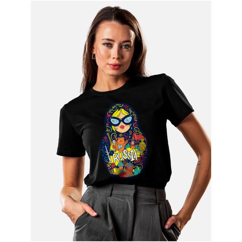 Western Style New Fashion Casual Loose Print Short Sleeve Cotton T-shirt Top Printed T-shirt Top