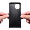 For iPhone 12/12 Pro Case Protective PU+PC+TPU Hybrid Slim Phone Case