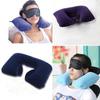 U Pillow Inflatable Comfortable Outdoor Portable Travel Neck Guard Flocking