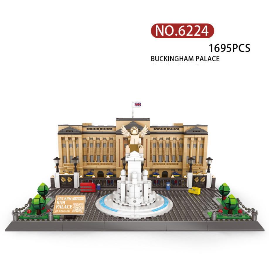 World Famous Architecture United Kingdom London Building Block Buckingham Palace Assemble Model Brick Educational Toy Collection