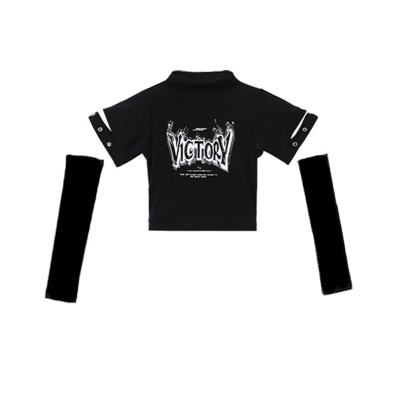 Girls' Trendy Street Jazz Dance Performance Costume for Kids