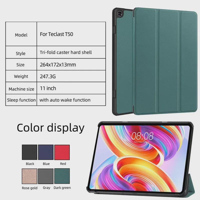 Teclast T50 Tablet Leather Tri-Fold Protective Case