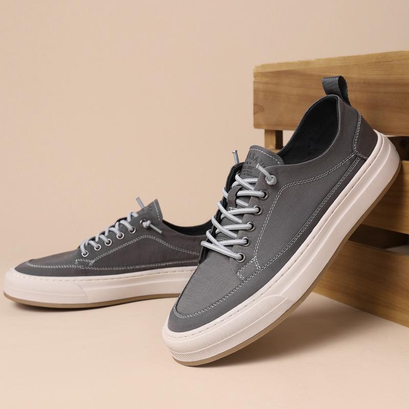 2025 one-pedal men's shoes summer breathable canvas shoes men's casual shoes trend versatile board shoes thin cloth shoes