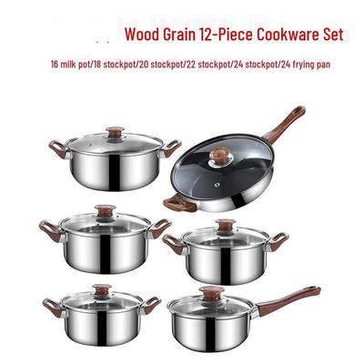 ZISIZ Stainless Steel Cookware Set