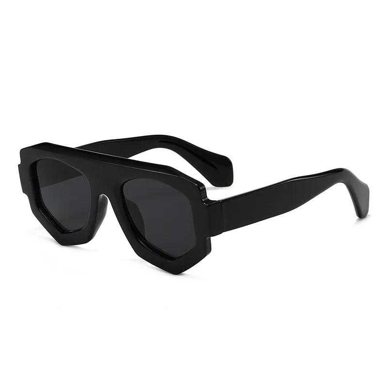 Fashion Irregular Square Sunglasses Outdoor Shades UV400 Retro Purple Men  Sun Glasses Women Travel Party Business Festival Gift