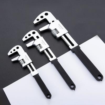 Multifunction Adjustable Wrench Versatile Bathroom Sink Wrench Household Large Open End F-Type Spanner Bathroom Pipe Repair Tool