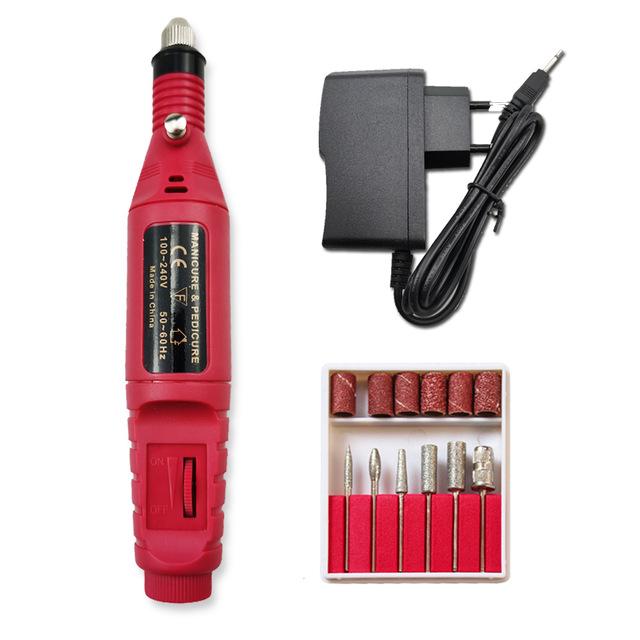 Electric Manicure Manchine Professional Nail Drill Machine Kit EU Plug Nail File Manicure Pedicure Nail Art Nail Polishing Tool
