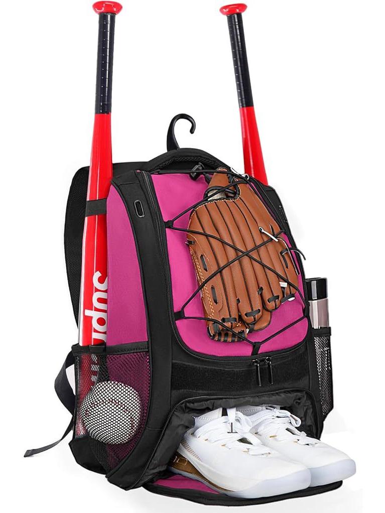 GO Baseball Softball Backpack for Training & Competition - Outdoor Sports Equipment Bag for Children & Adults