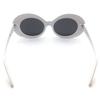 [Gafas Gafas Gafas] Diseñado para personas japonesas Gafas de Sol Redondas Grunge, Ovaladas, Grandes, Montura Grande, Blancas 673-wh