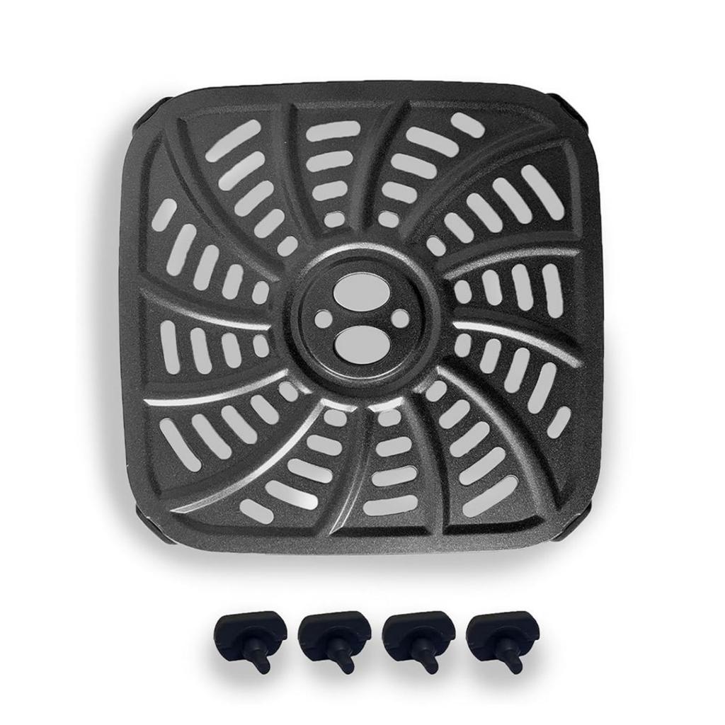 Square Air Fryers Pad Metal Liners Nonstick Cooking Accessory Air Fryers Grilling Plate Suitable for 6QT Air Fryers