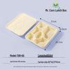 Disposable 5-Compartment Corn Starch Lunch Box