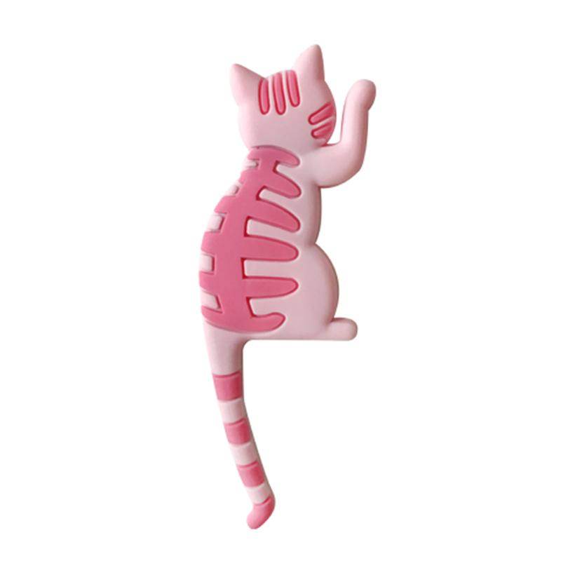 Cat Tail Refrigerator Magnetic Hooks Cute Cartoon Animal Style Rich Colorful Decoration Home Bendable Tail Home Essentia