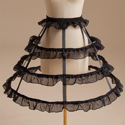 Damen Petticoat Pannierrock für Lolita Cosplay Hochzeit Brautkleid Ballkleid