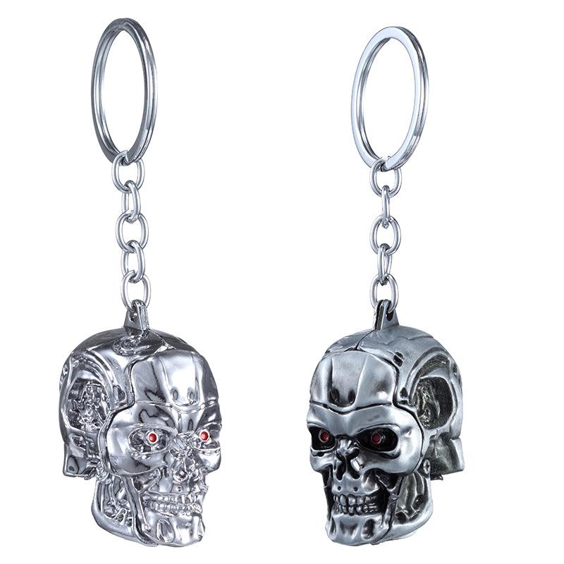 Cross-Border Halloween Terminator Skull Keychain