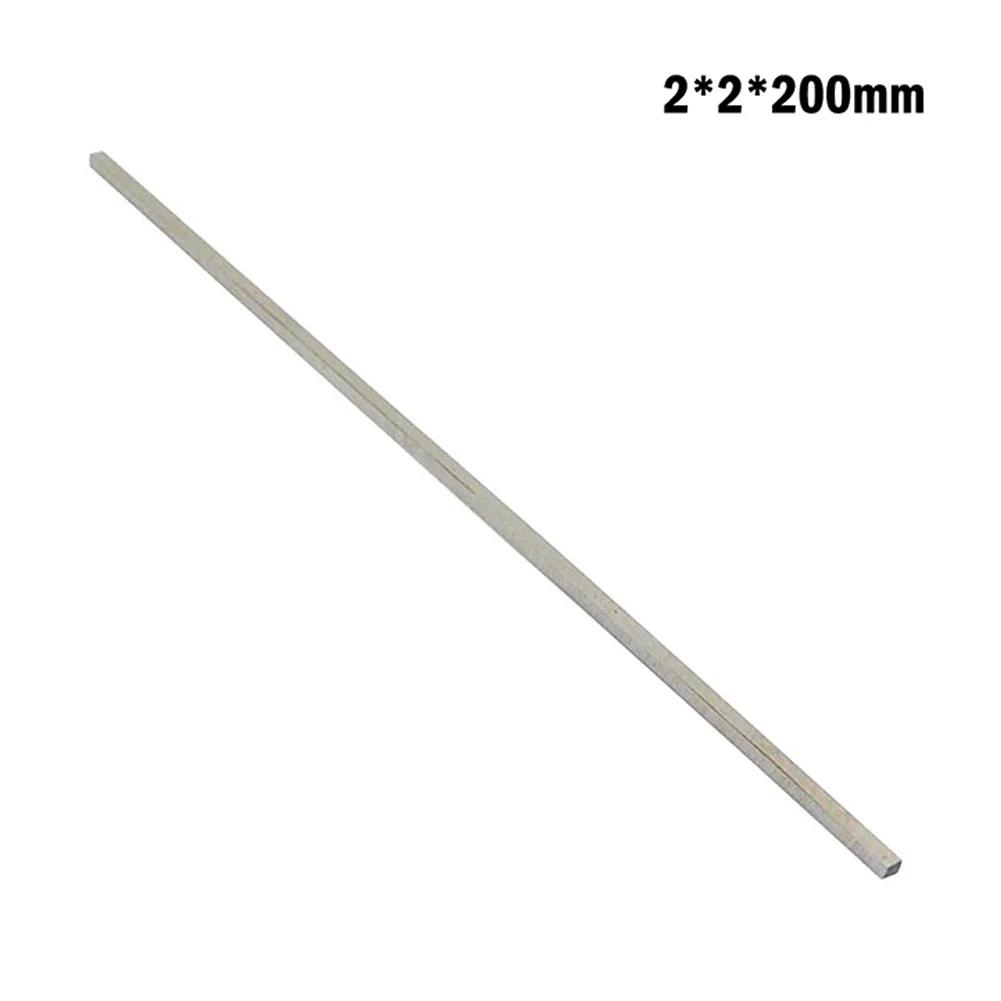 White Steel Bar CNC Lathe Tools HSS Square Steel Bar 200mm Milling Turning Steel Strip For DIY Lathe Cutting Tool