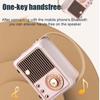 Haut-parleur stéréo Hifi rétro Bluetooth V5.0, Portable, sans fil, Vintage, en plastique, 3W, gamme complète, 50hz-20khz, lecteur de musique