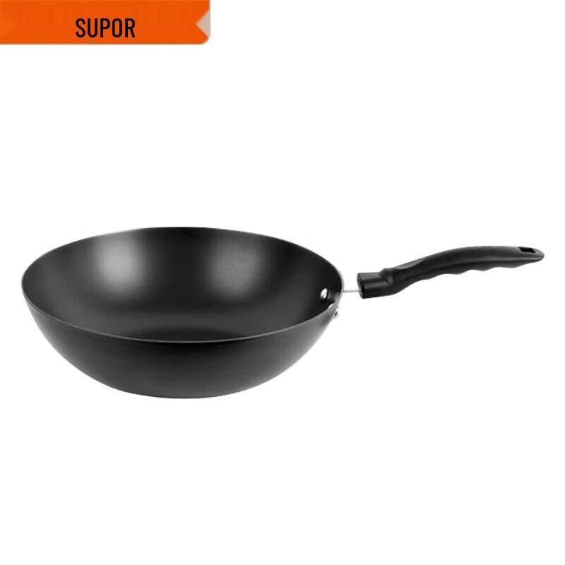 SUPOR 30cm No-Coating Rust-Resistant Cast Iron Wok
