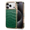 Denior Genuine Leather Crocodile Pattern Case for Apple iPhone 17ProMax 16.