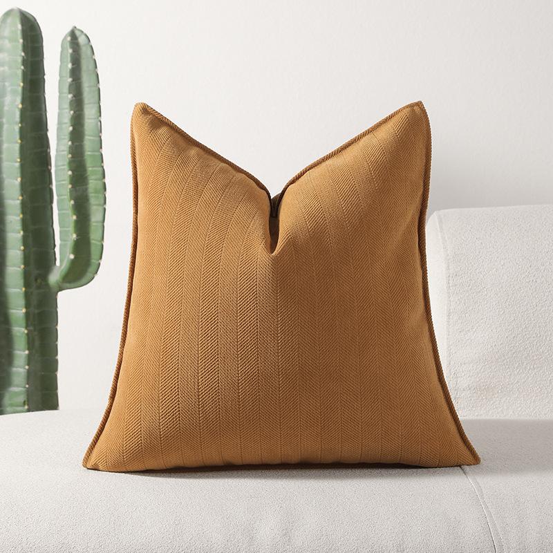New Herringbone Edge Sofa Pillow Cushion Cover