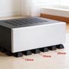 8 Units Lightweight Rubber Support Bases For Desktop PC Tower And sound Device Stability
