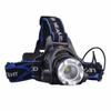 New Xml T6 Led Headlight Head Light Lamp Zoomable 2000lm 2xbattery Eucharger